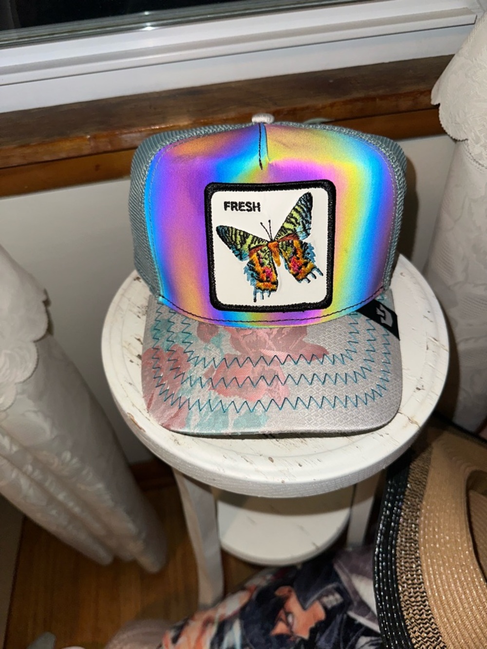 Goorin Bros Farm Animal Trucker KALEIDOSCOPE FRESH Butterfly Fresh